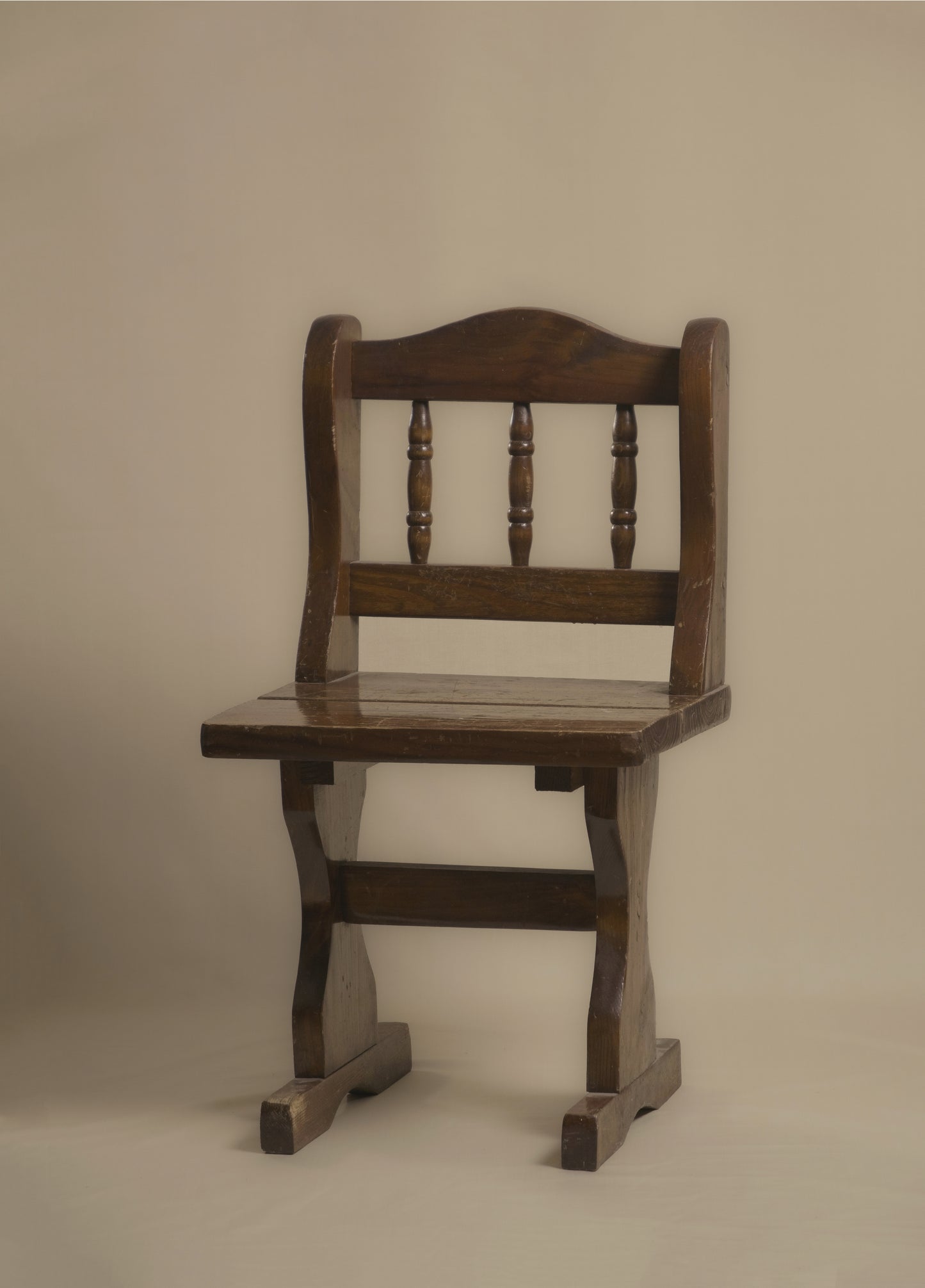 Handmade Prairie Style Solid Wood Chair, set of 2