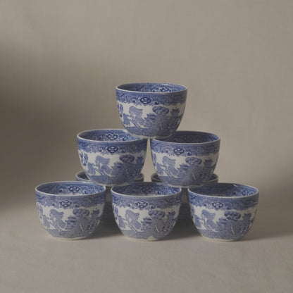 Ridgways Blue Willow Tea Cups