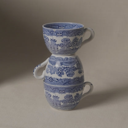 Ridgways Blue Willow Tea Cups