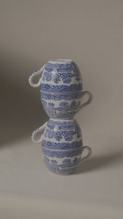 Ridgways Blue Willow Tea Cups